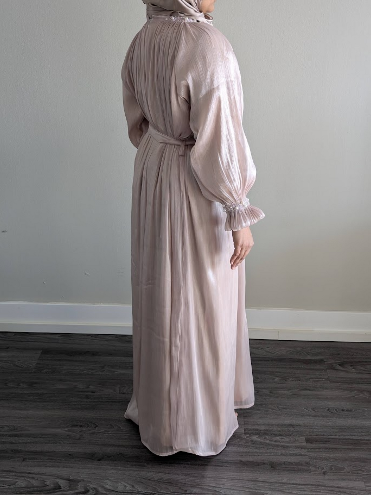 Luxury Organza Pearl Work Abaya