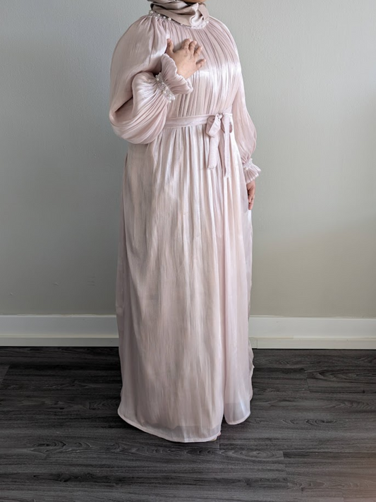 Luxury Organza Pearl Work Abaya